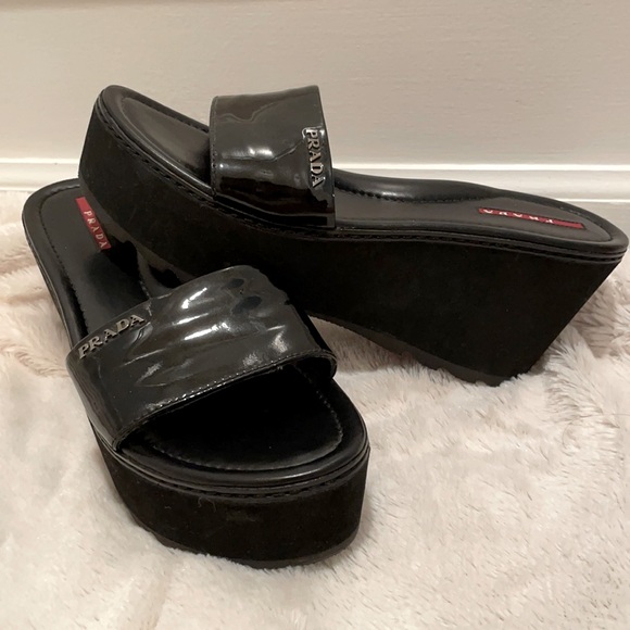 *HOST PICK* Prada Platform Sandals - Picture 1 of 8